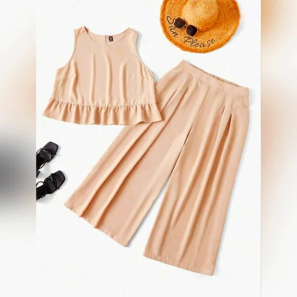 🎊🎊 SHEIN CURVE Plus Size Vacation/Cruise/Leisure 2 Piece Outfit/NWT - Size 1XL - Picture 3 of 7